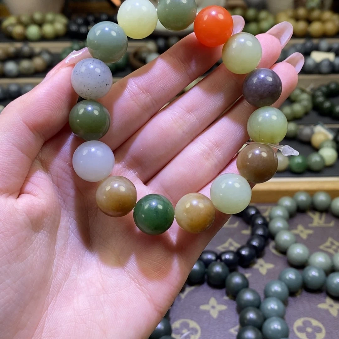 和田玉手串未镶嵌