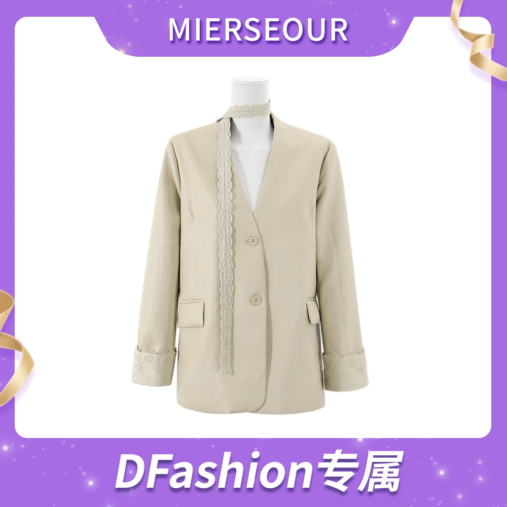 【千金春韵】设计感蕾丝拼接袖外套5583915