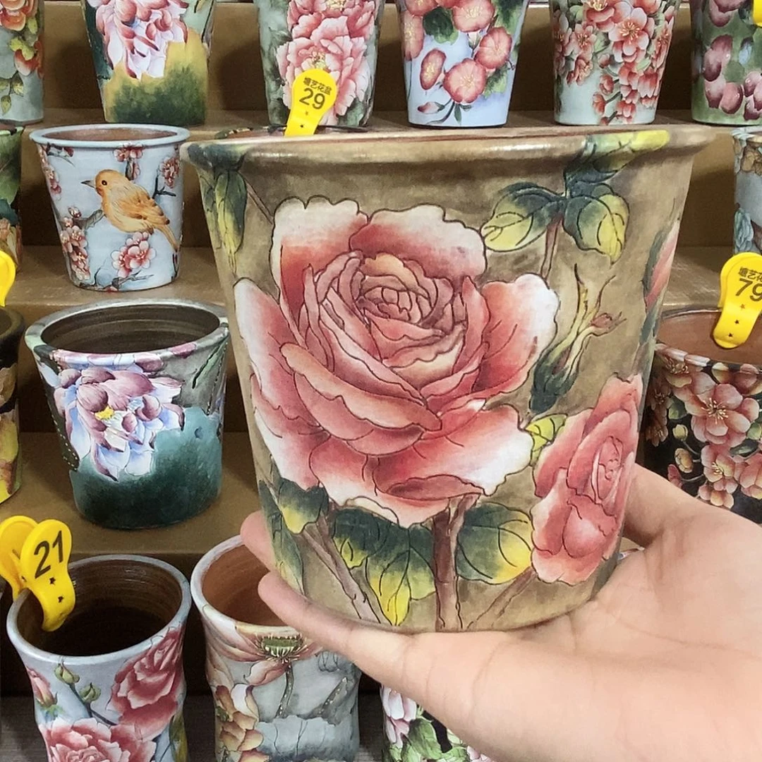 景德镇精品瑶晨花盆10.5/11