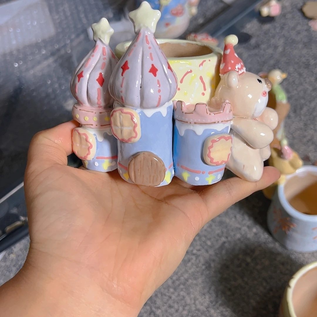 清仓老梧家的手工多肉花盆