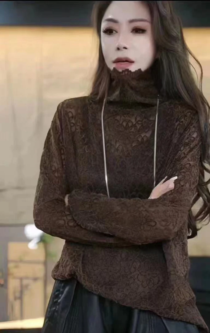 蕾丝时尚款蕾丝加里布中长款打底裙