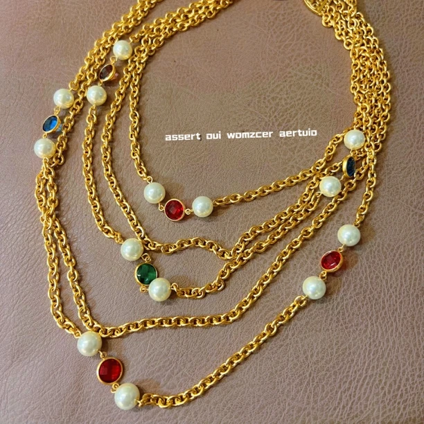 铜合金项链 V塔斯夕薇娜系列复古轻奢叠戴百搭小众欧美