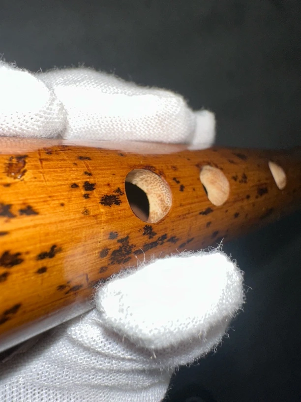 外观微瑕C斑竹笛