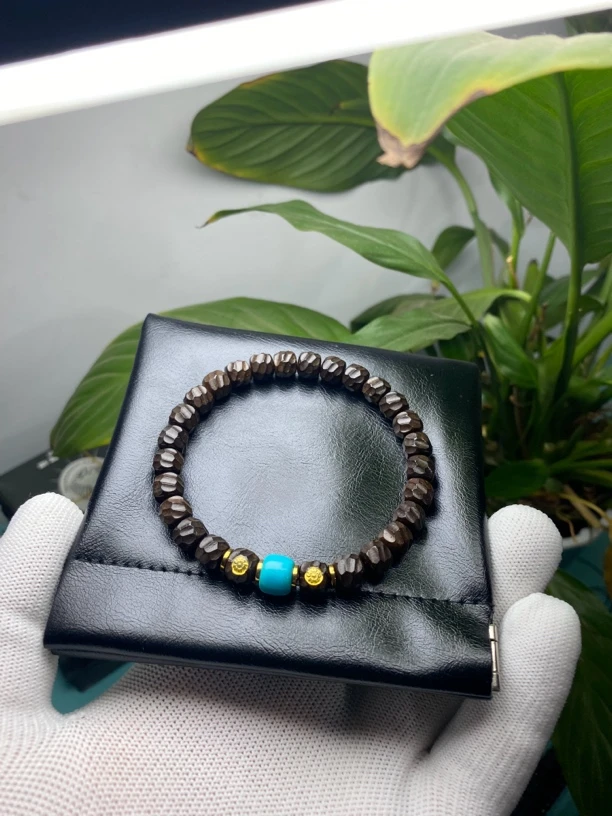 8*7龙鳞搭配款椰蒂手串