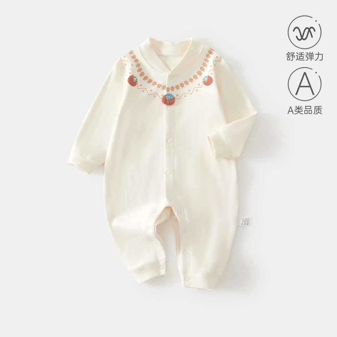 果蔬小熊婴儿连体衣