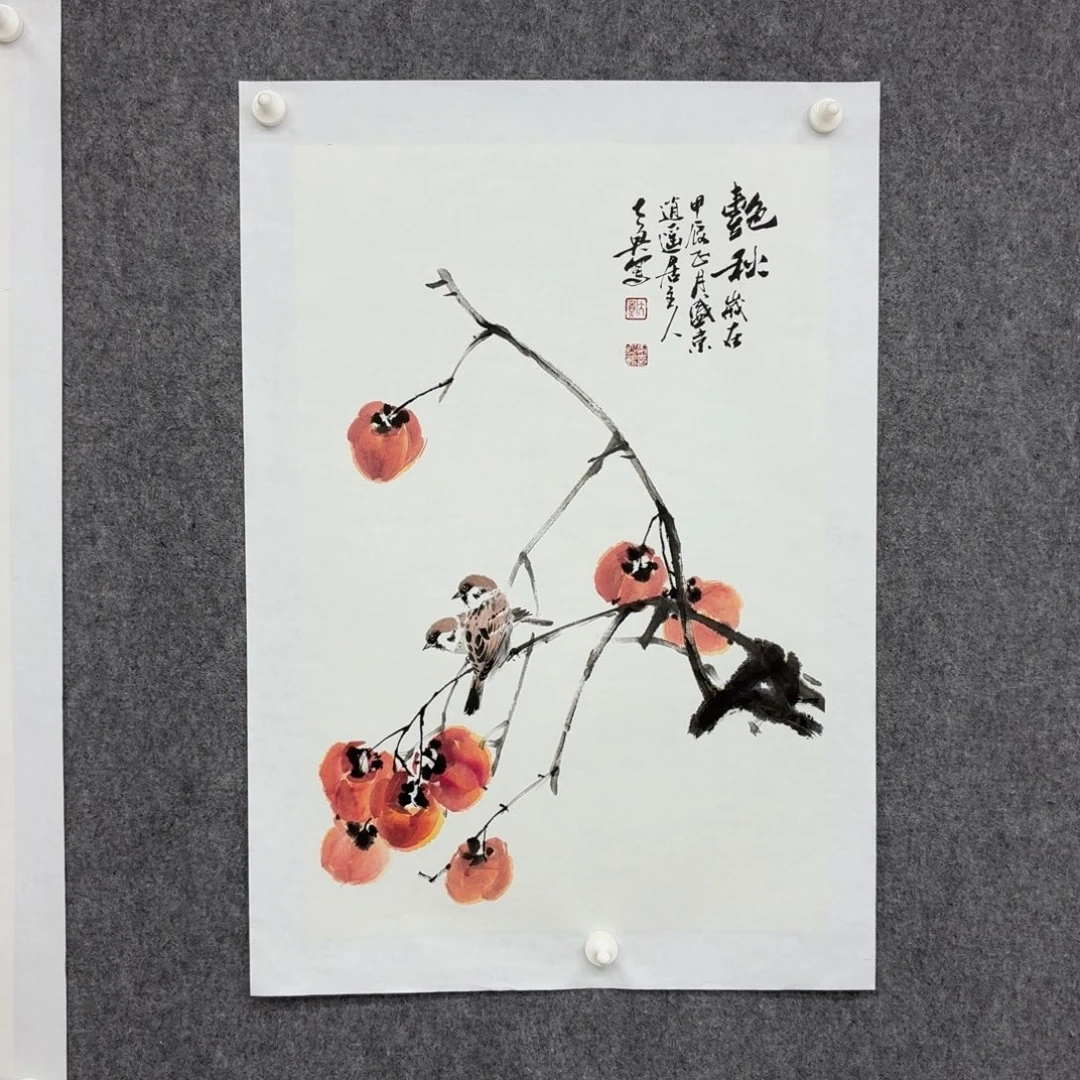6***9国画宣纸上写着一个小故事
