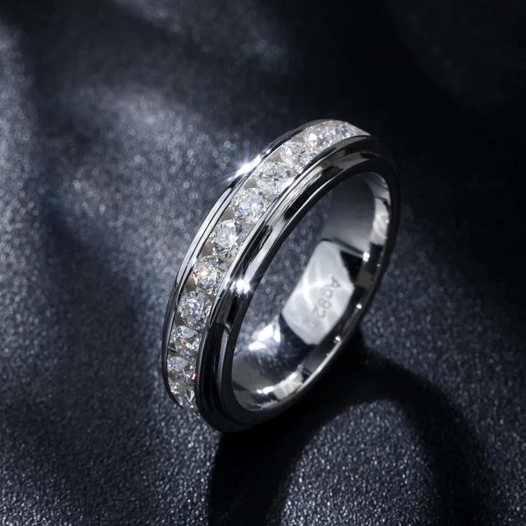 925银莫桑石银制品 【举石】X0513-9819-9091莫桑钻戒指（一件自选）F