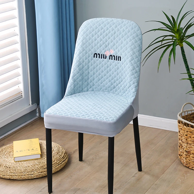 新款 弧形椅子套罩加厚弹力椅套凳子座椅套圆靠背异型椅子垫简约