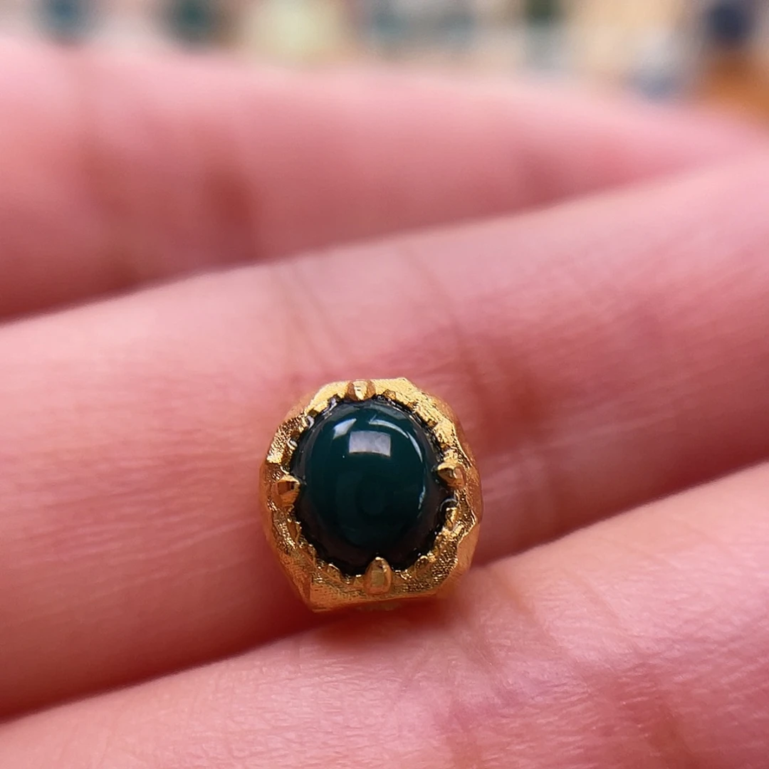 绿松石18K金镶嵌配饰