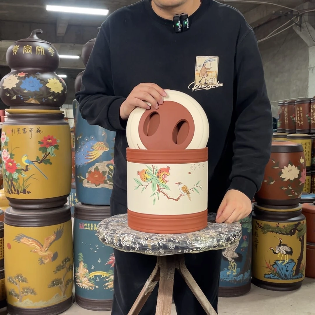 宜兴原矿紫砂茶叶罐