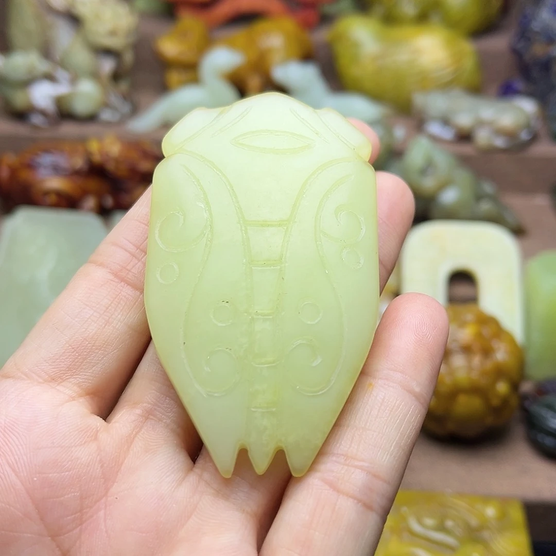 白玉菩提吊坠186。。