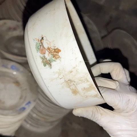 瓷片国营厂库存微瑕15厘米