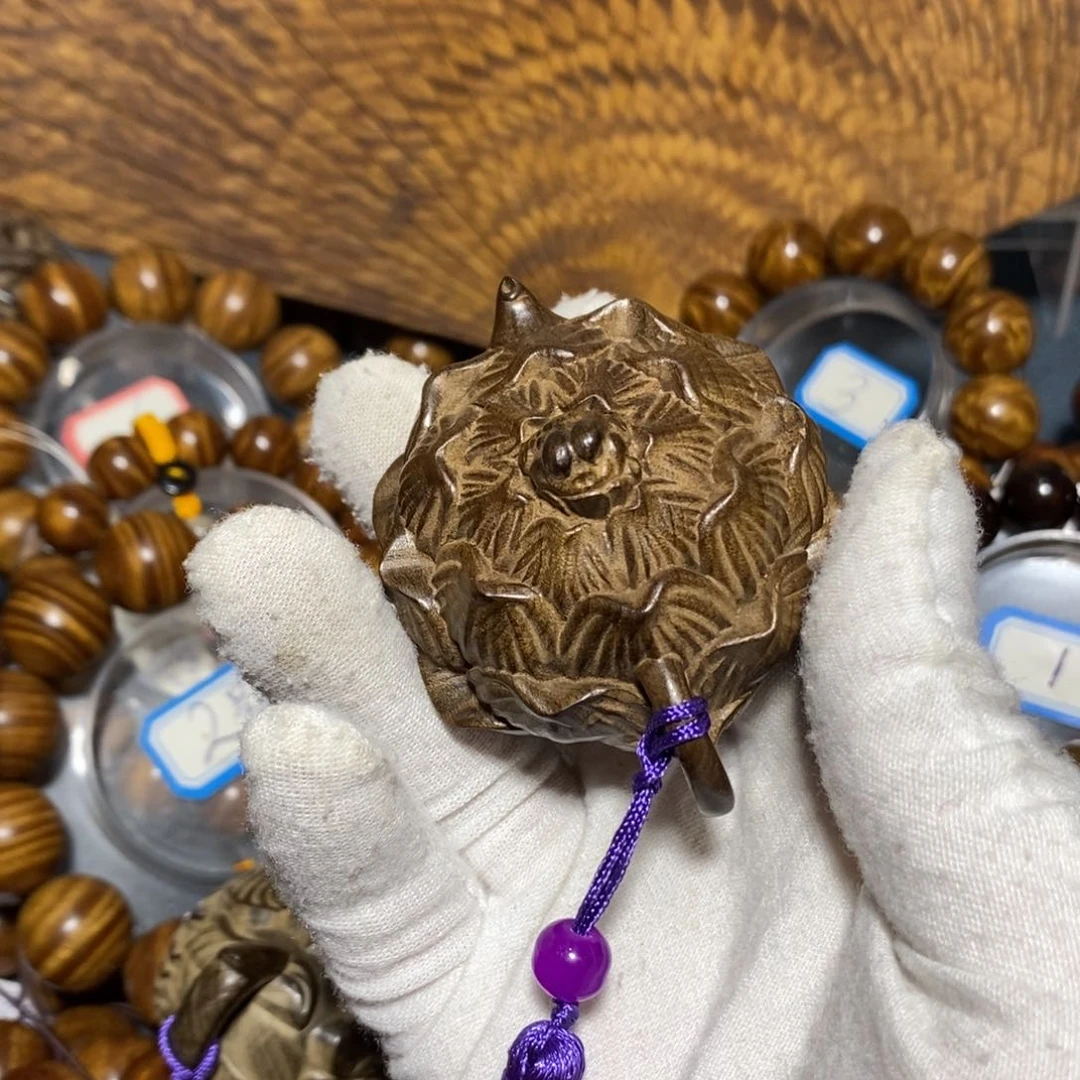 金丝楠零***心木雕工艺品