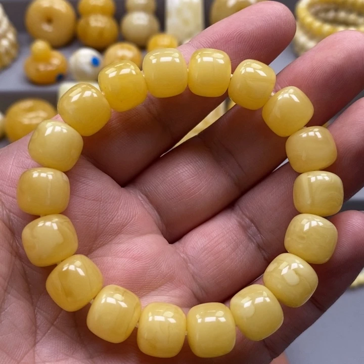 琥珀未镶嵌手链手串