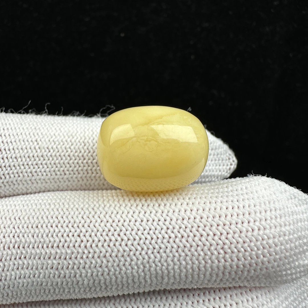 M3366天然蜜蜡制品 桶珠墩子14x18.6mm2.4克抖音基地发货