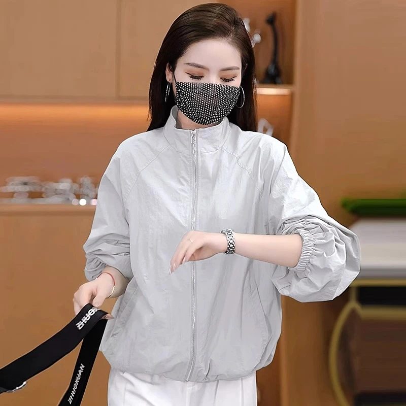 2025夏季新款女士冰丝防晒衣爆款防紫外线时尚防晒服轻薄款外套