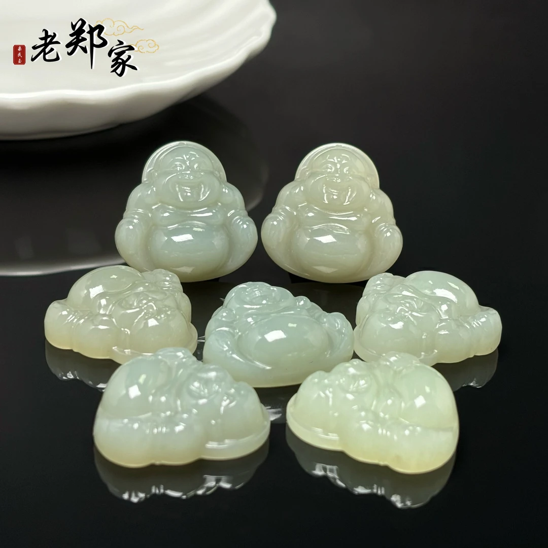 【老郑家】和田玉佛公挂件1445(多样性发一件) 约29*29*10mm