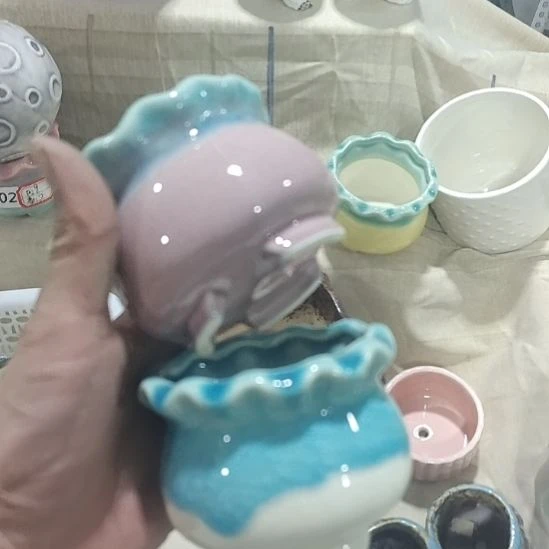 微瑕陶瓷花盆满12包邮
