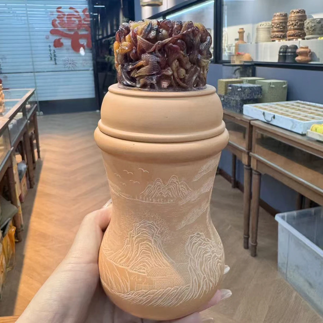 周海青大号葫芦针刺泥罐