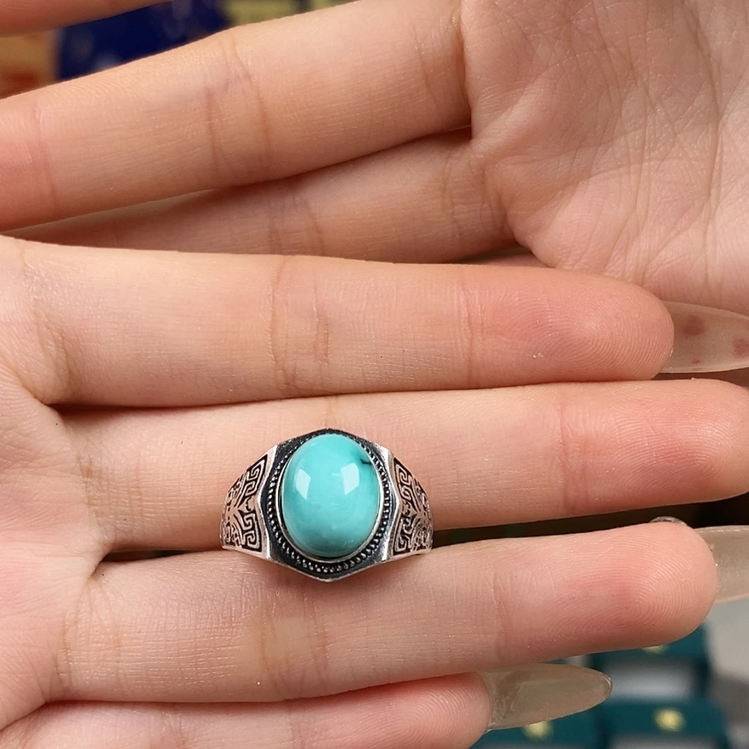 绿松石银S925镶嵌珠宝奇石