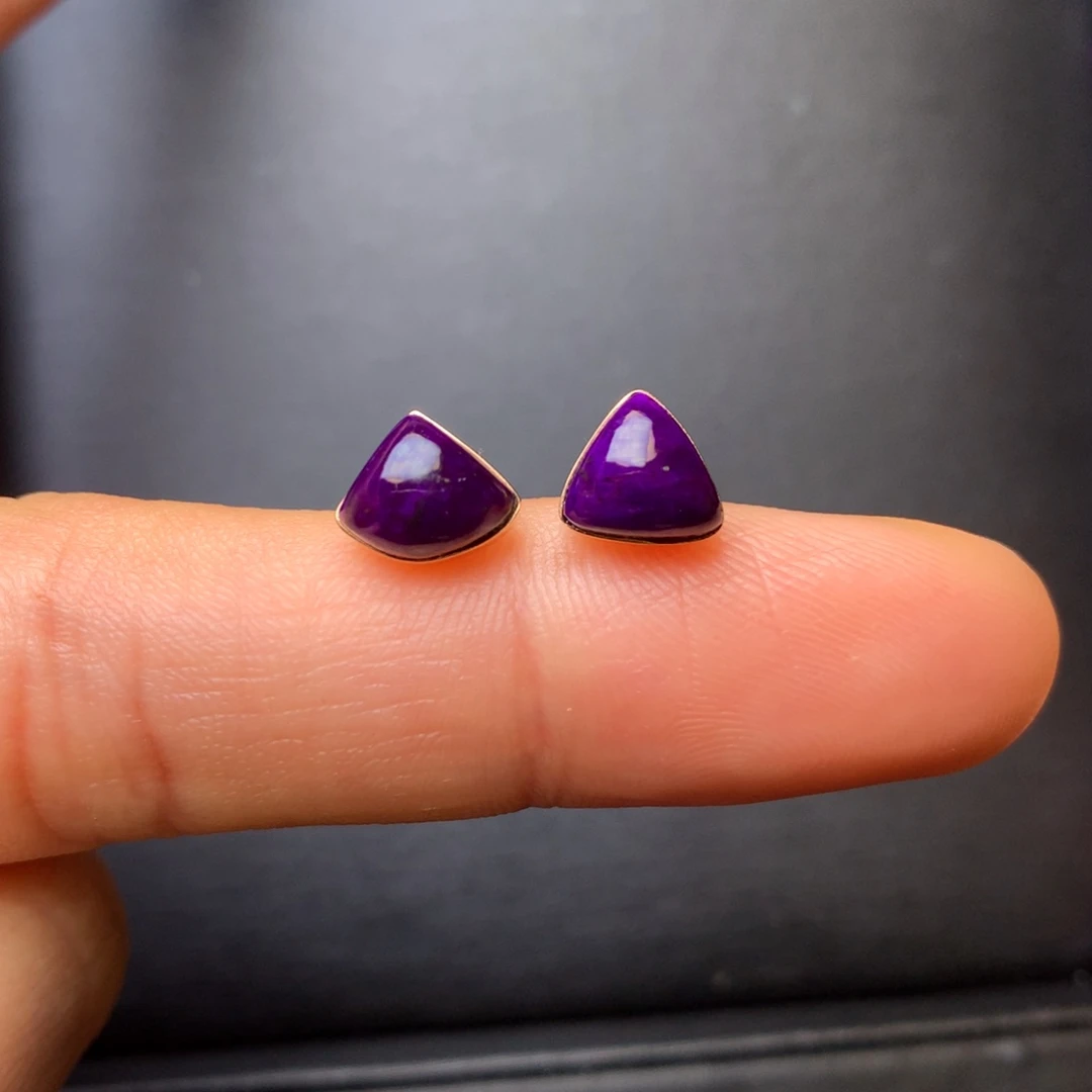 苏纪石（舒俱来）18K金镶嵌耳饰