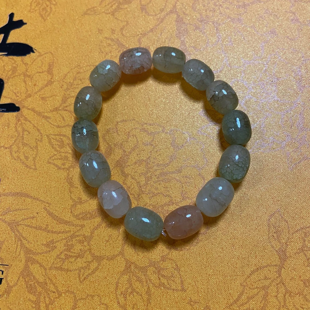 手链 ZH27茶色琉璃桶珠10m