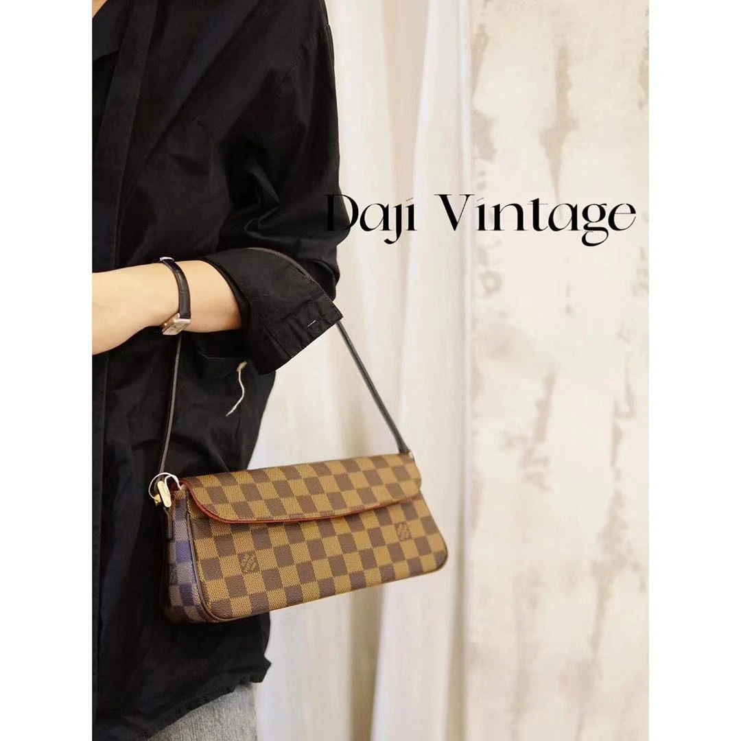 95新 LouisVuitton/路易威登 大吉中古/LV棋盘格表参道单肩包