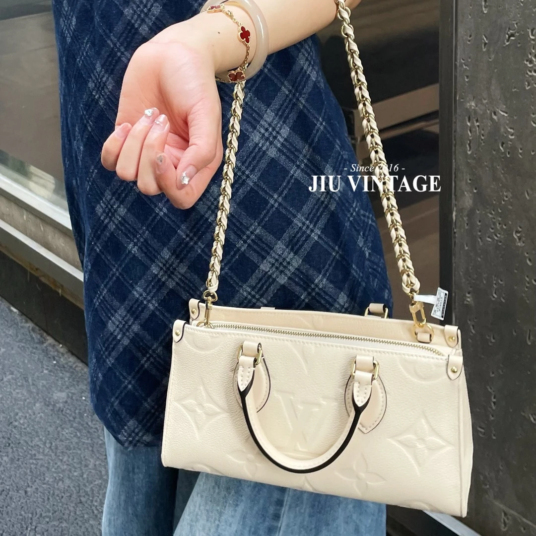 99新 LouisVuitton/路易威登 onthego横版白色芯片闲置JM11-0844
