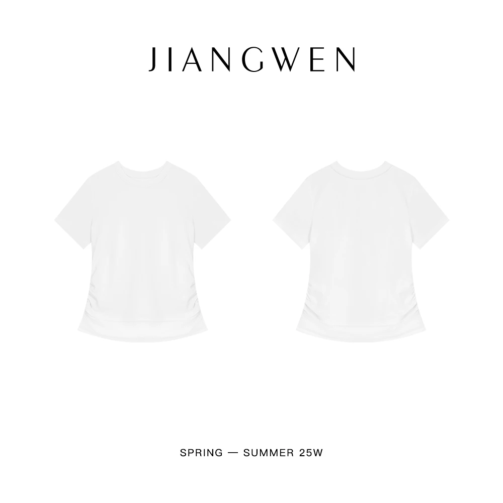 宽松显瘦网纱拼接短袖T恤