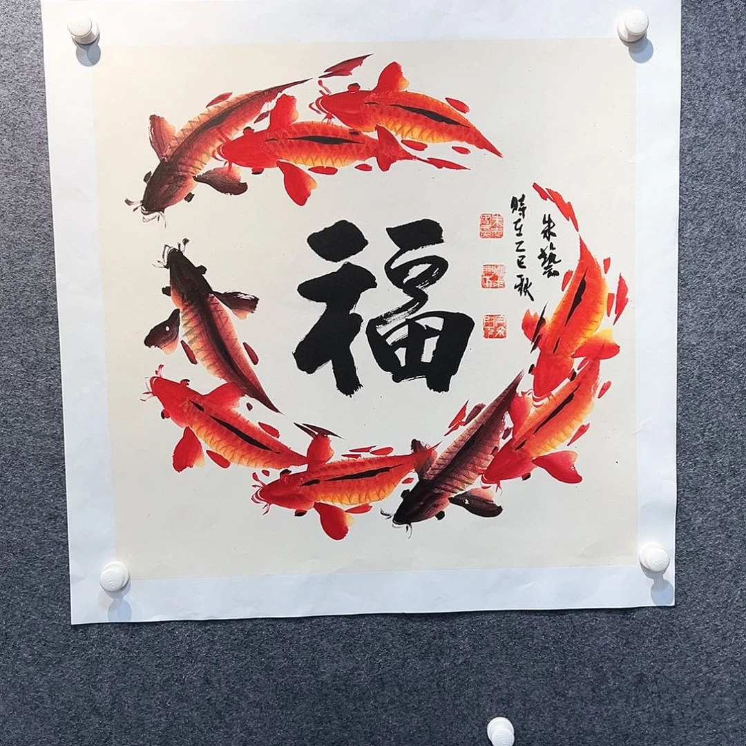 国画纯手绘系列画心