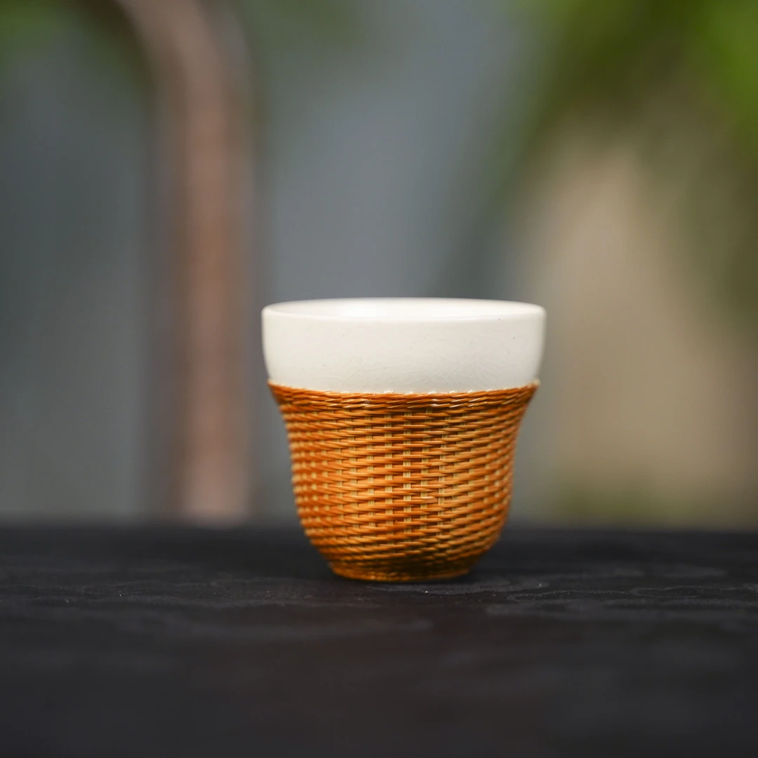 【直播专属】竹扣苏打釉小葫芦杯（PY177）