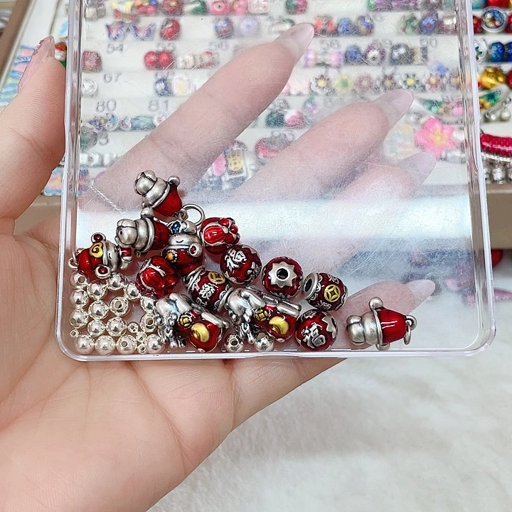 小***凉足银珐琅法郎彩足银配件