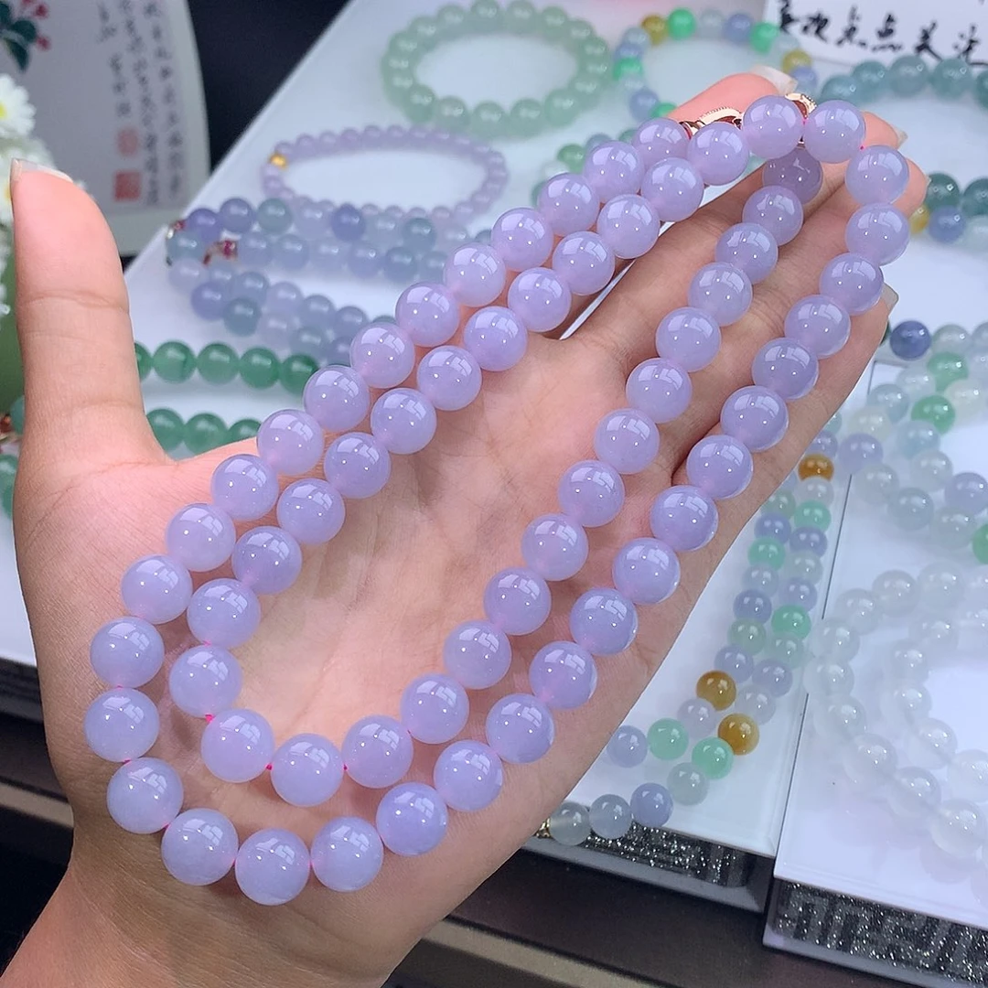 未镶嵌手链翡翠翡翠紫罗兰项链