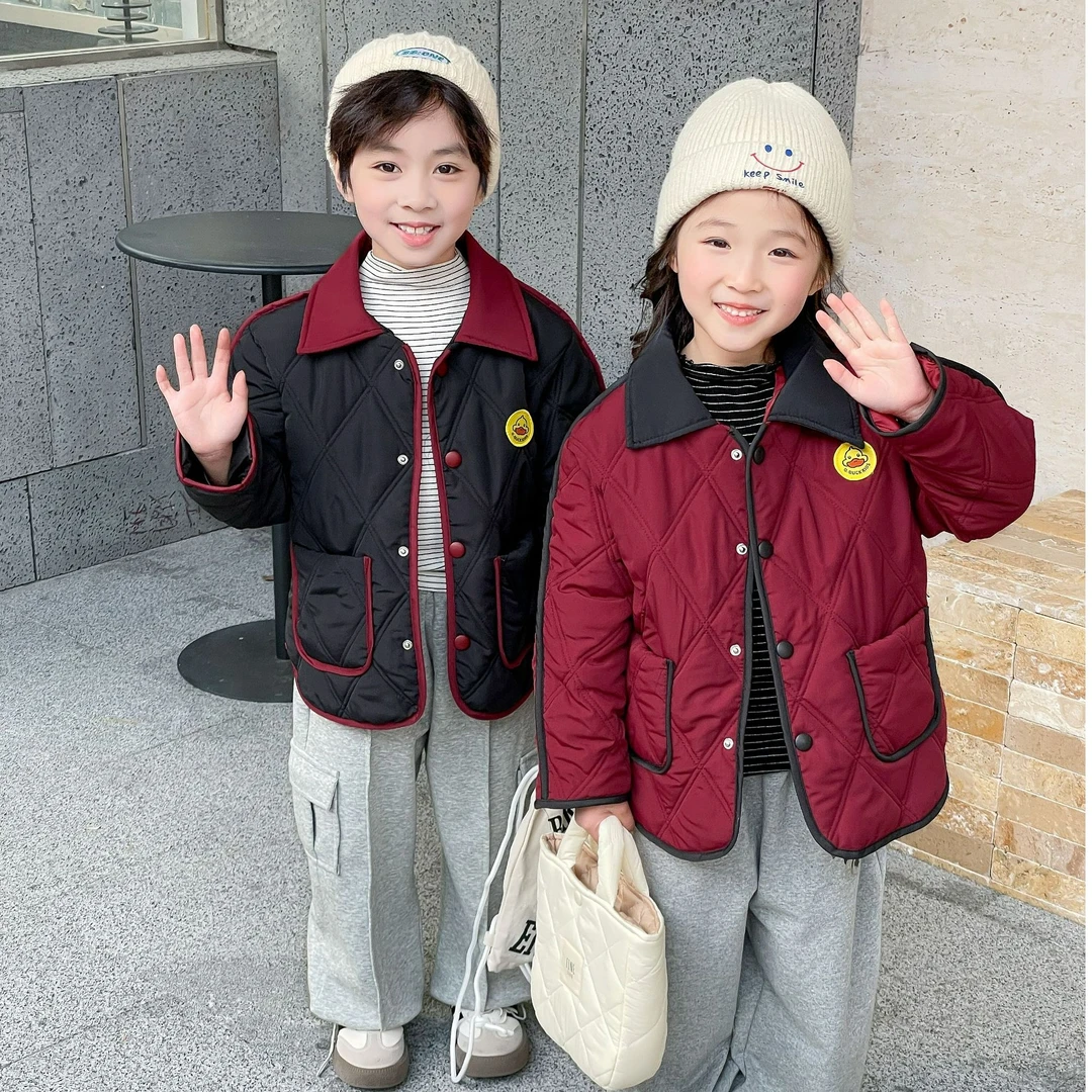 HAL.DUCK/哈罗小黄鸭2025新款儿童春秋中大童洋气亲子装-1