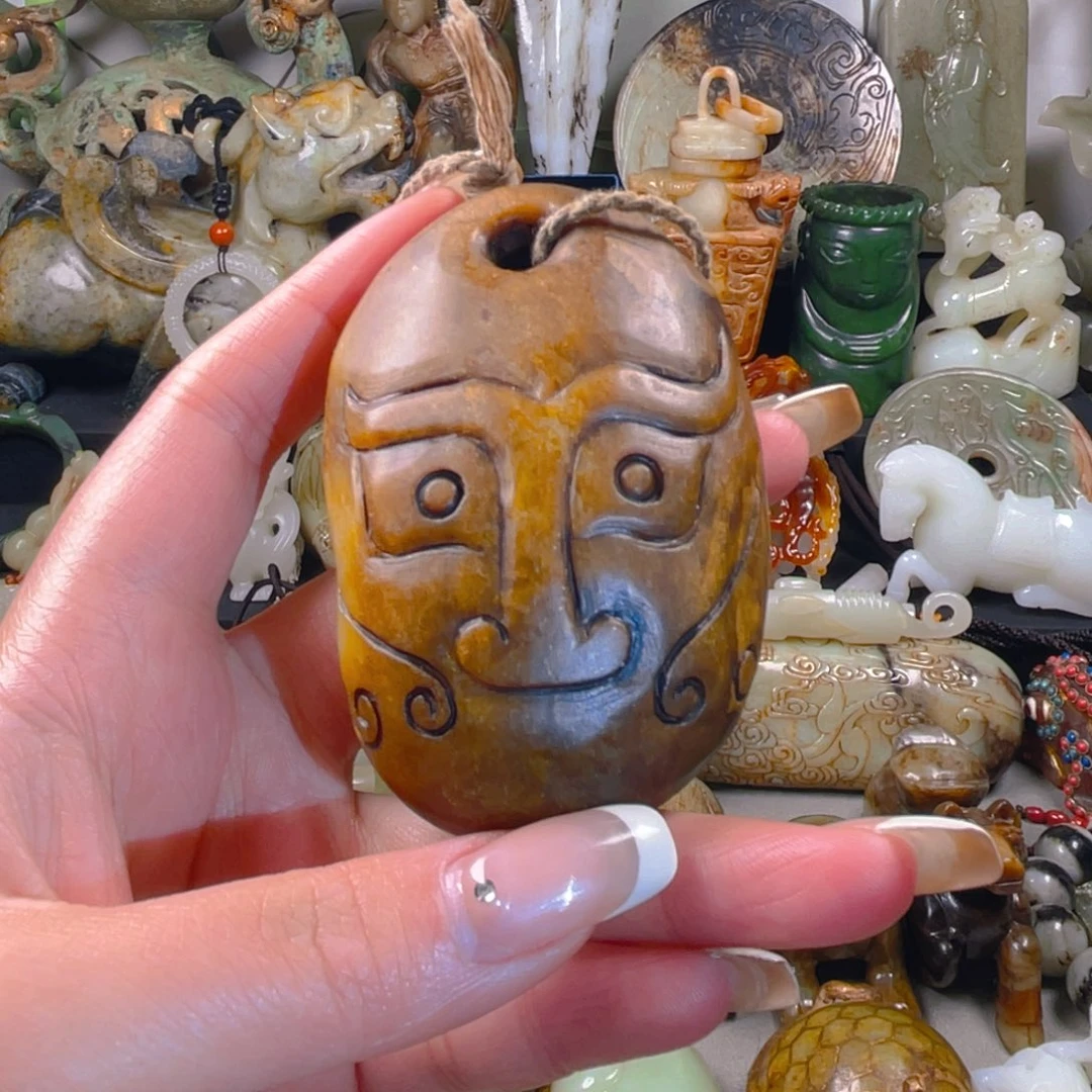 和田玉挂件未镶嵌4