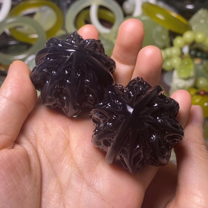 岫玉天然岫玉手把未镶嵌