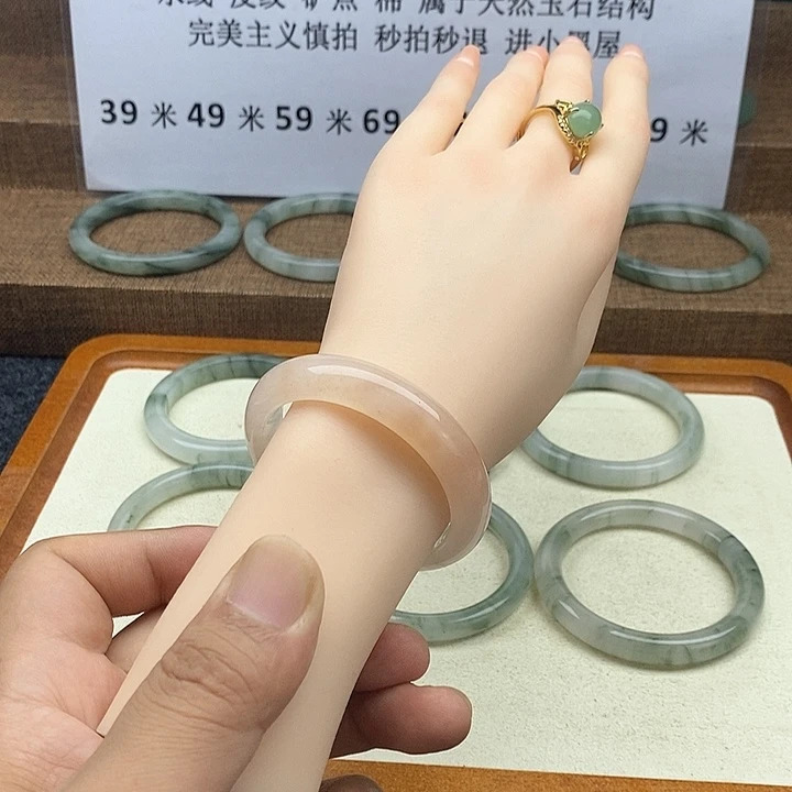 未镶嵌手镯石英质玉2065