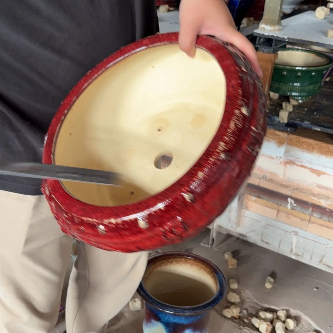 一风堂石湾花盆内口28*11