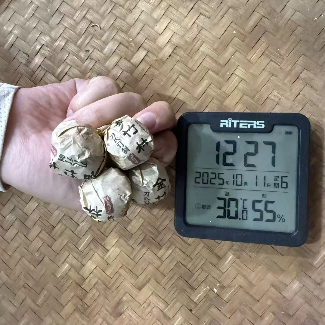 2014年金竹林刀氏订制金竹单株普洱生茶龙珠M190号10月11日