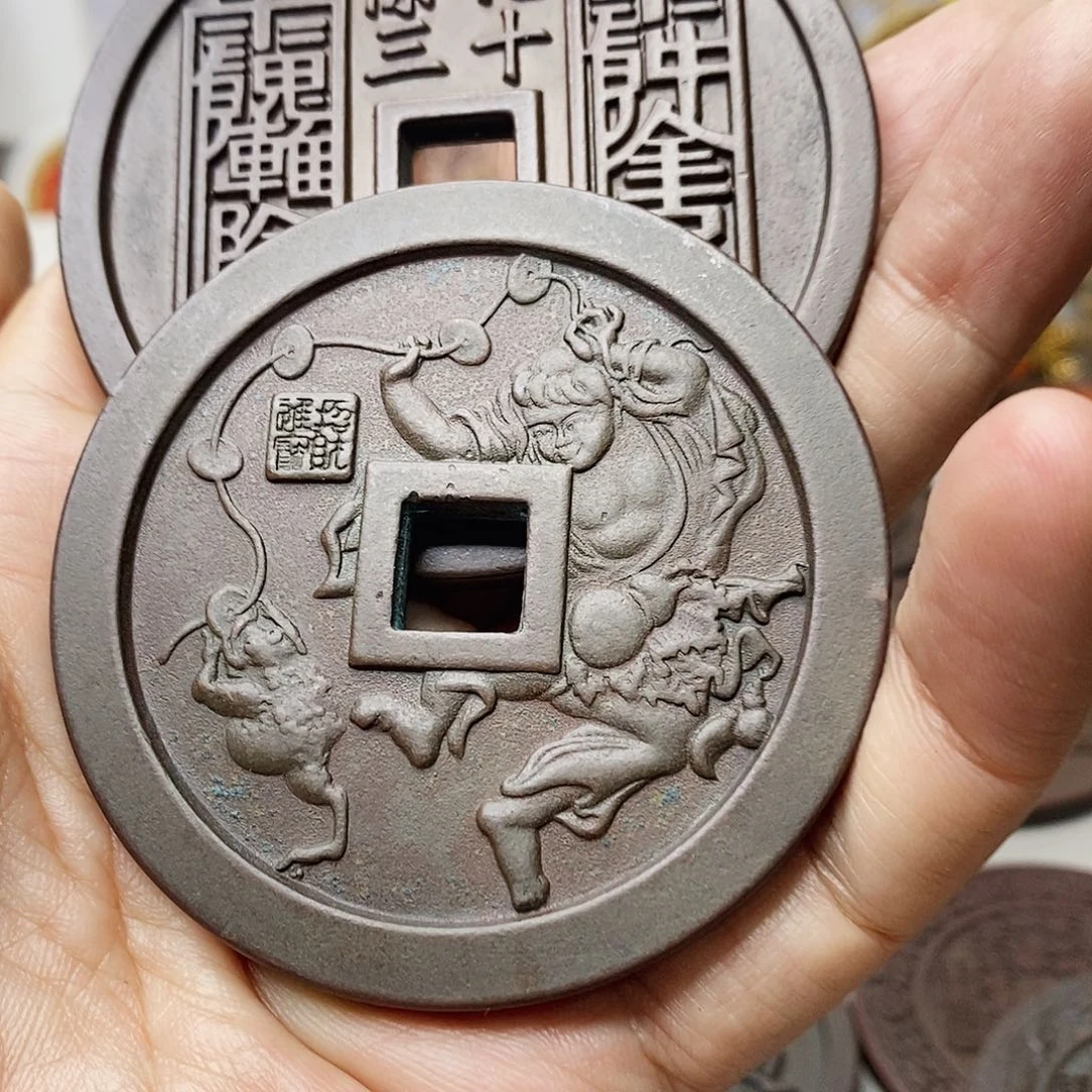 镓***晨铜现代仿制工艺文创铜币