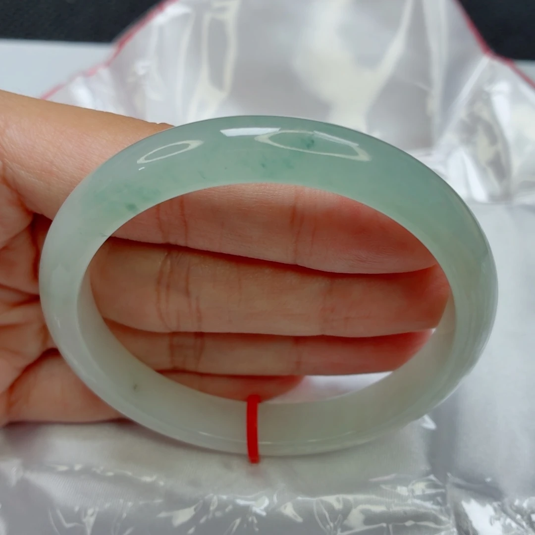 未镶嵌手镯翡翠老坑糯冰起光小窄边008