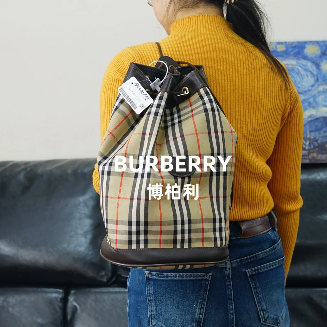 95新 BURBERRY/博柏利 巴宝莉/格纹单肩包/JJ01910317/0317
