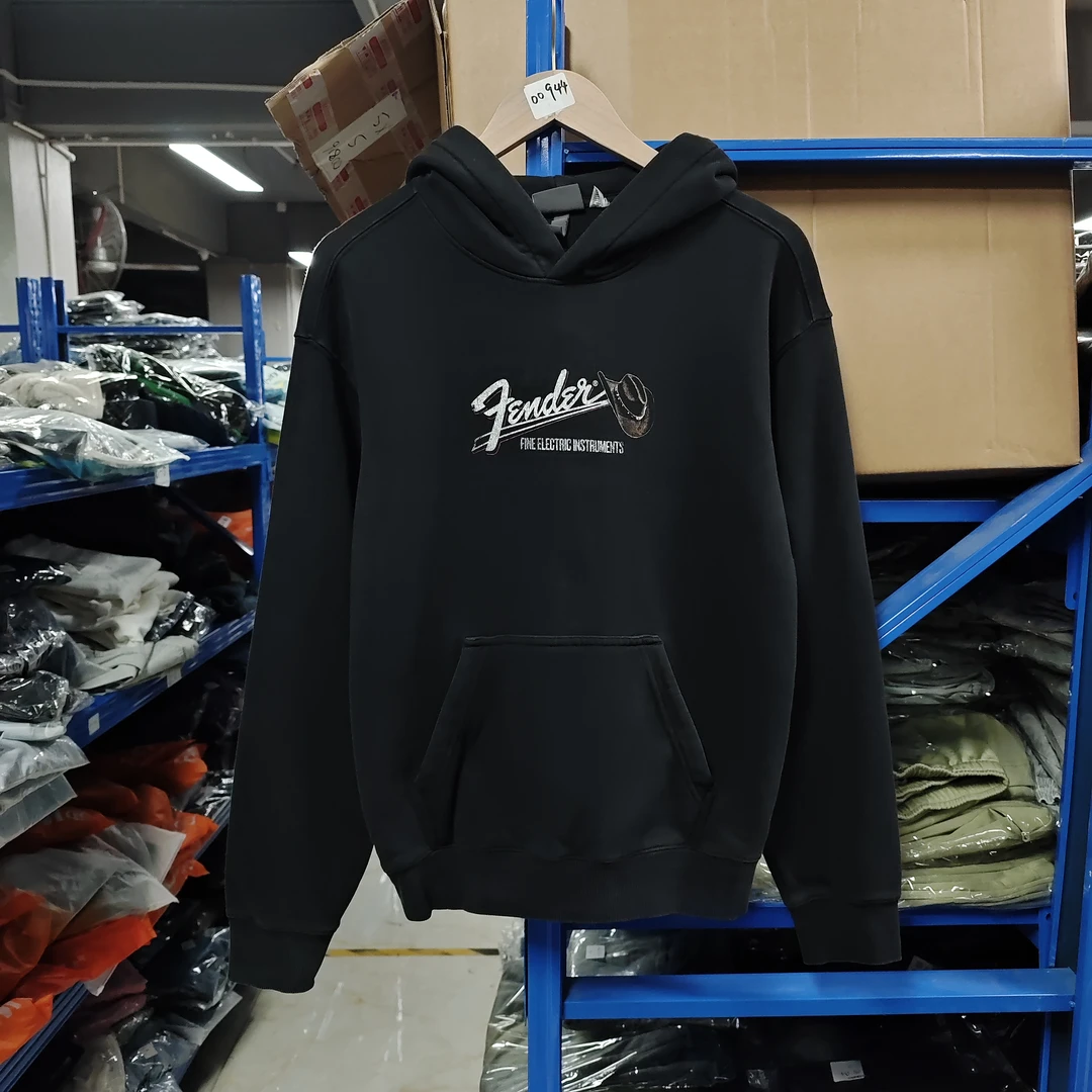 【H】家秋冬新款加绒连帽印花休闲宽松男女同款卫衣00944-G4-10