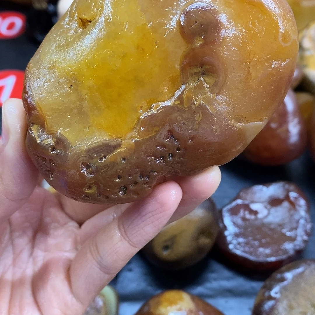 玛瑙/玉髓未镶嵌手把件
