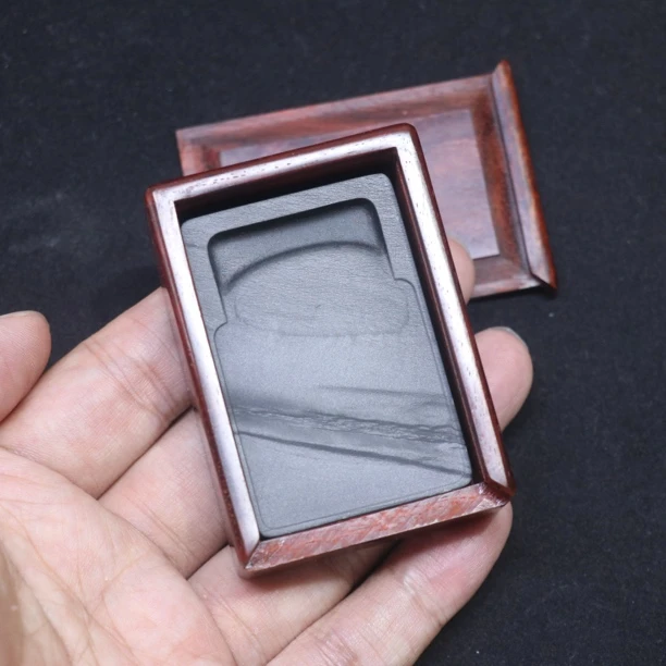 麻将迷你砚老坑歙砚新品五方5.8×3.8×1cm左右精致小砚台