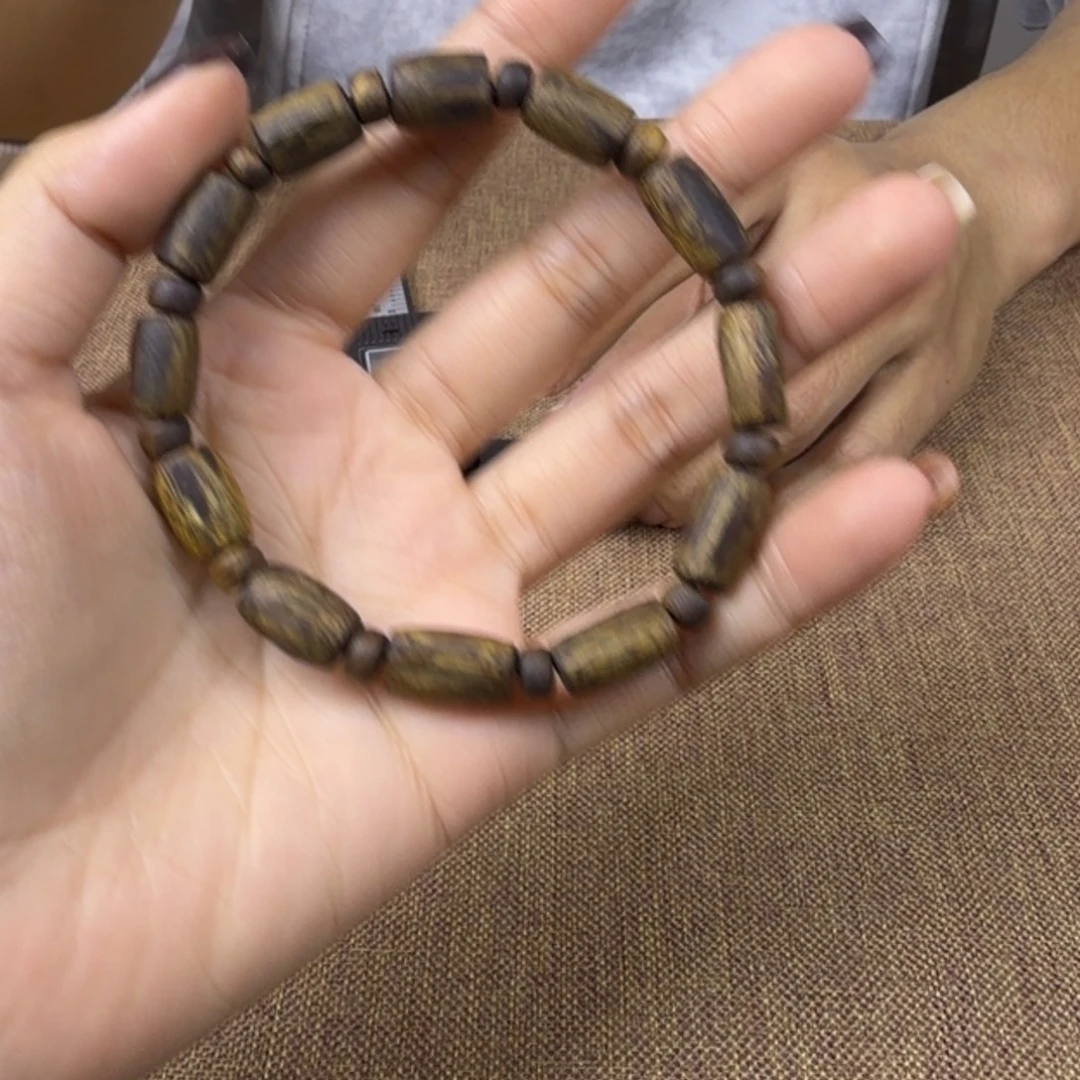 手串沉香树心珠8mm7g+