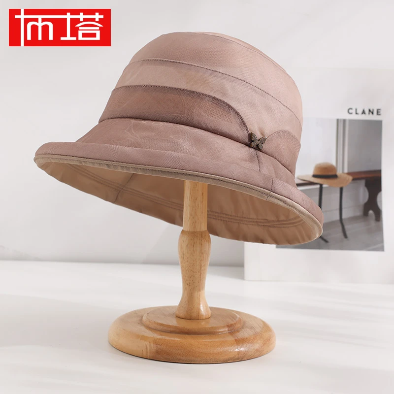 0746布塔桑蚕丝花萝遮阳帽渔夫帽海边出游度假帽子女士帽子礼帽