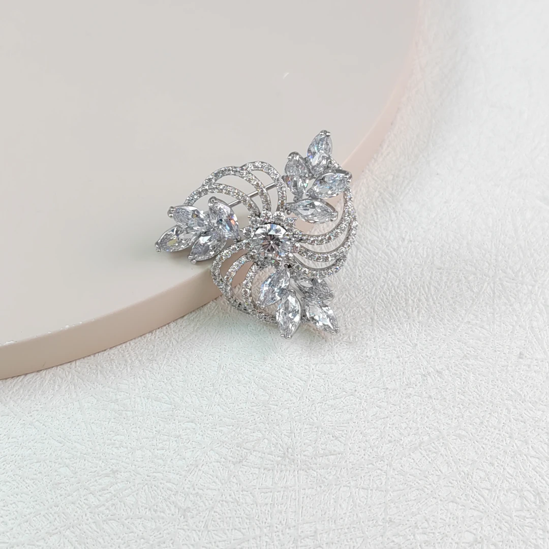 XUPING/旭平首饰 合金合成锆石胸针 【潘生福利】 GDM X000953948