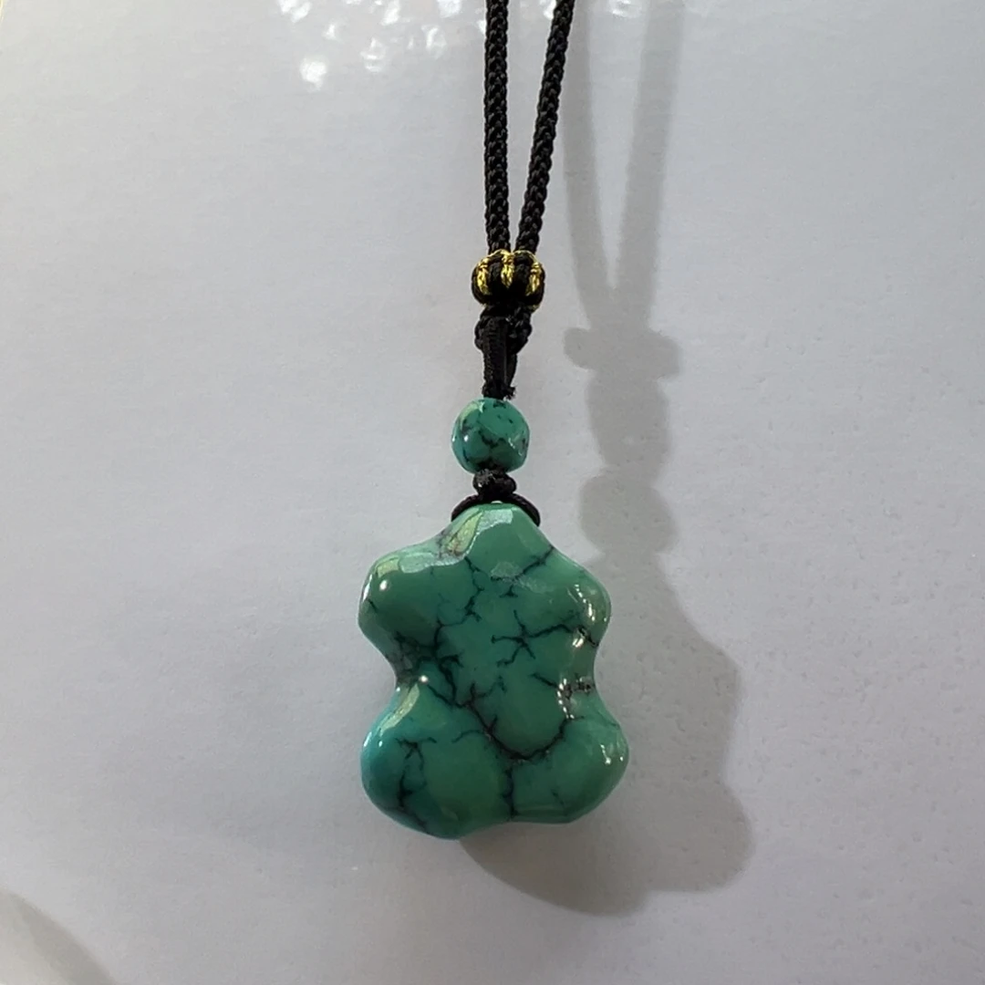 绿松石未镶嵌挂件