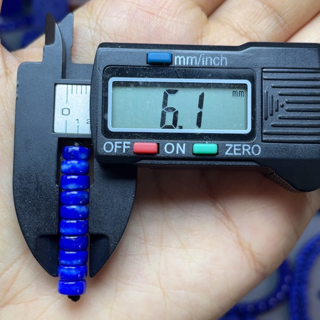 青金石未镶嵌6mm隔片配饰